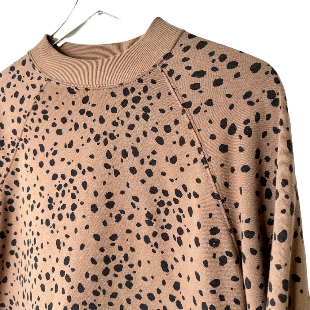 Abercrombie & Fitch Mini Mockneck Brown Spotted Sweater Size Medium - Picture 7 of 9